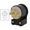 Ac Works Locking Plug, L22-30P, 30 A, 277/480V AC, Three Phase, Black ASEL2230P - alternate 5